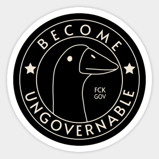 Become Ungovernable Sticker